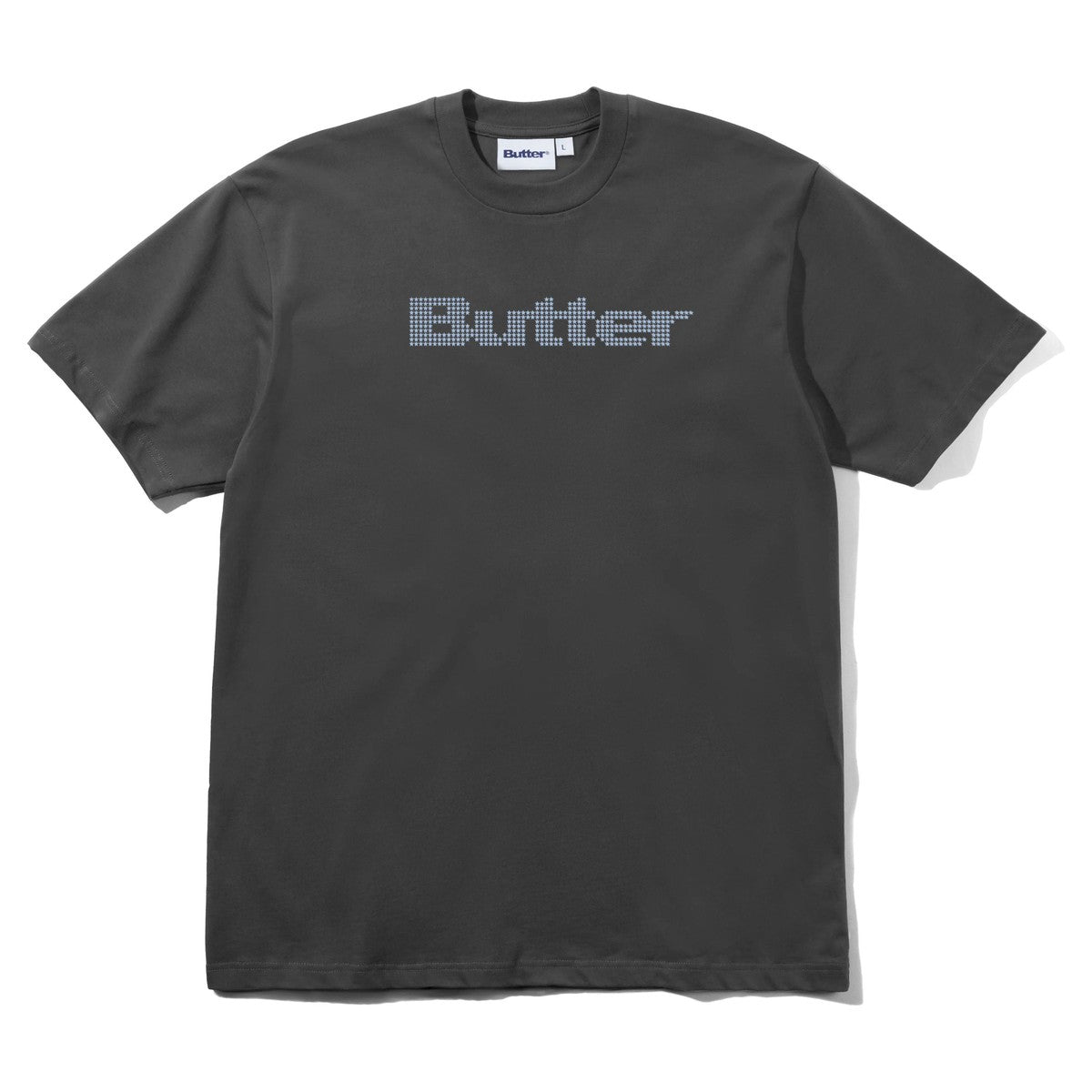 Butter Goods Stars Tee Charcoal - front