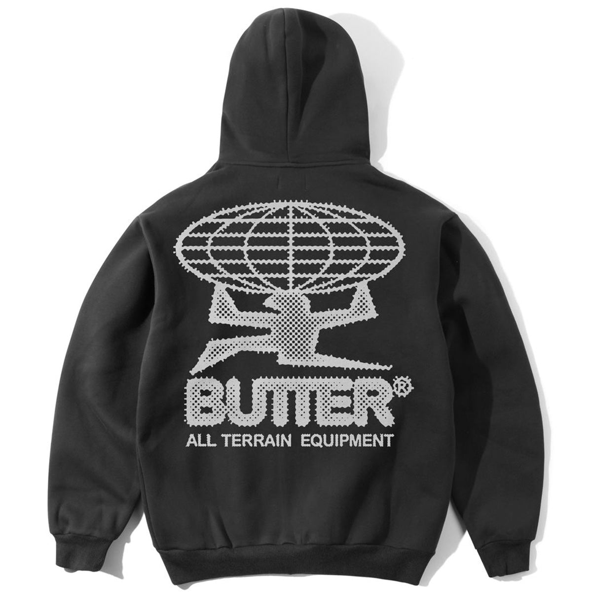 Butter Goods - Terrain Hoodie Washed Black.