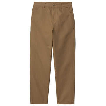 Carhartt WIP Single Knee Pant Hamilton Brown Rinsed Front