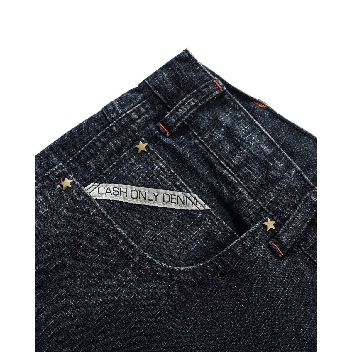 Cash Only - Company Denim Shorts Distress Washed Midnight.