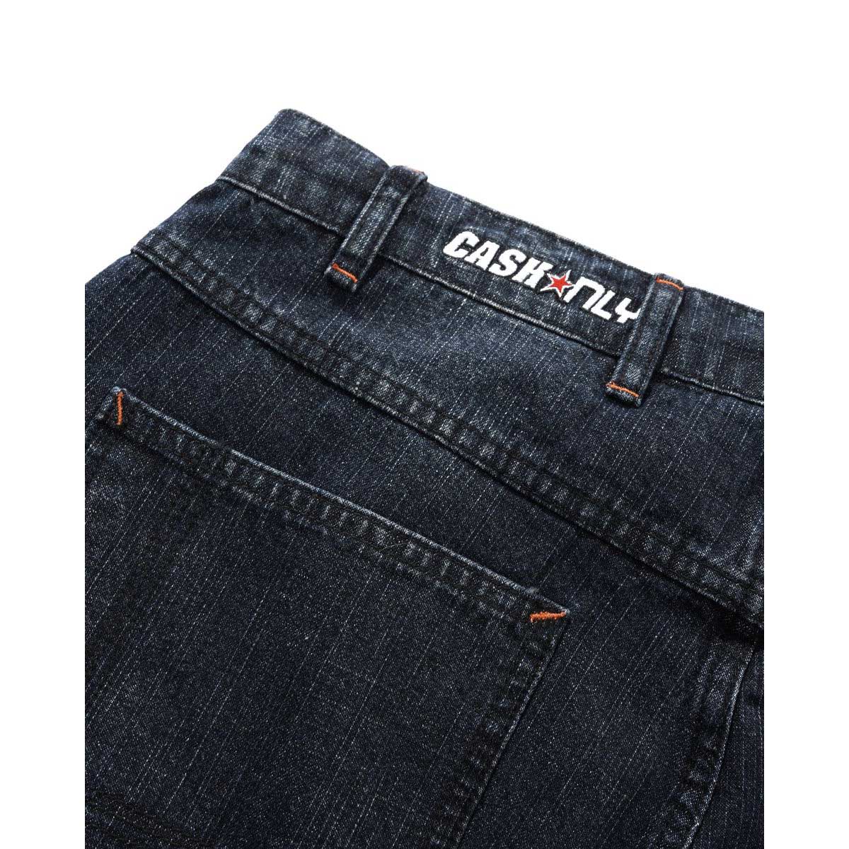 Cash Only - Company Denim Shorts Distress Washed Midnight.