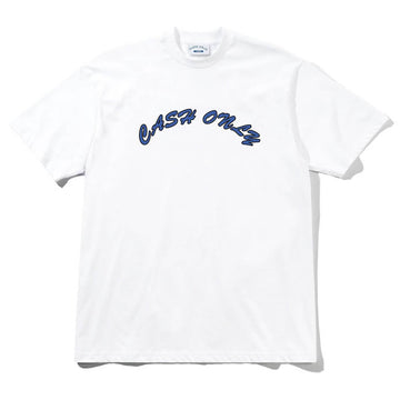 Cash Only Grid Logo Tee White