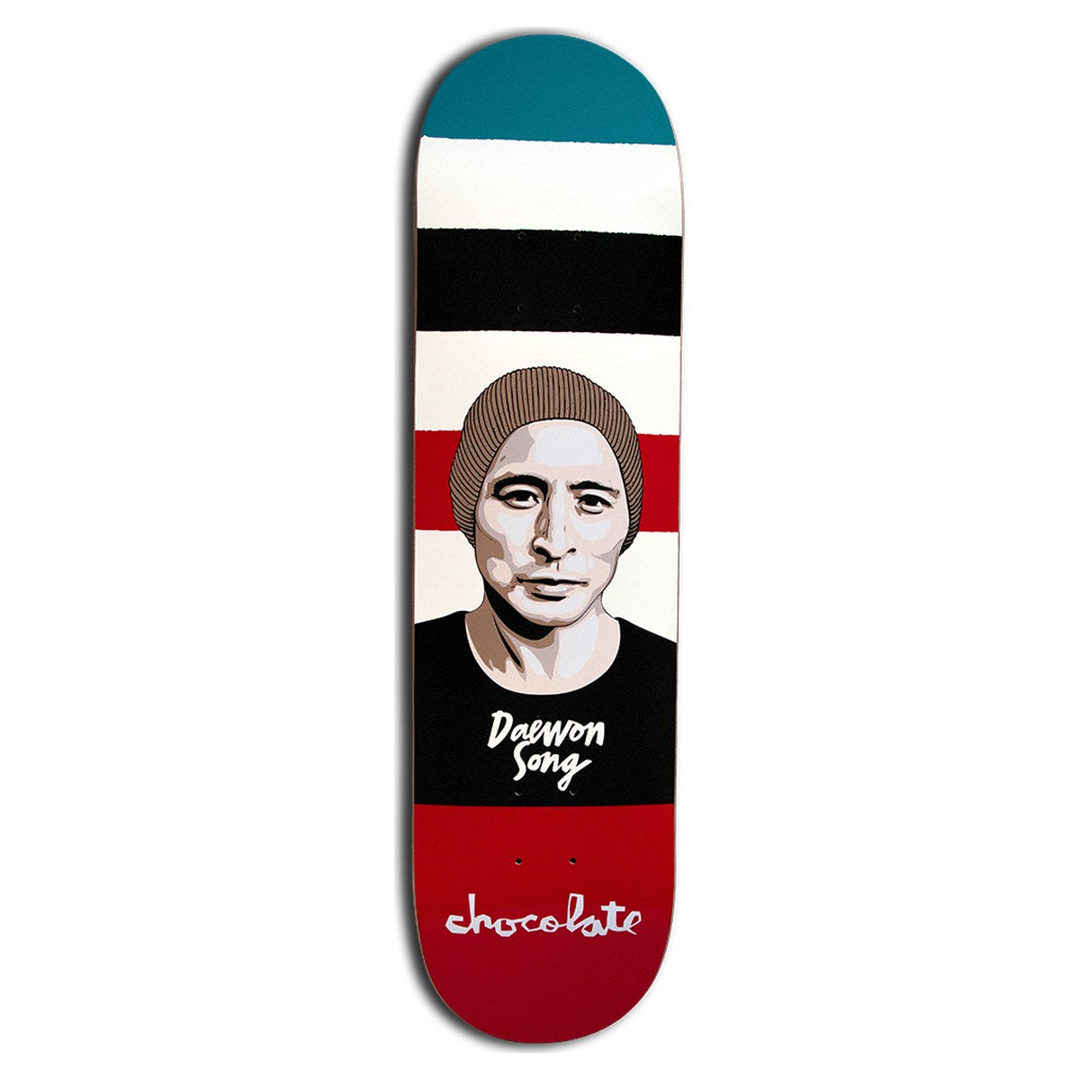Chocolate - Daewon Song Portrait Multi 8.0 Skateboard Deck - bottom graphic
