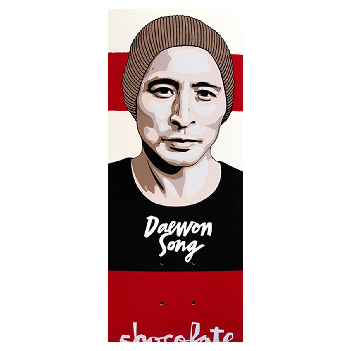 Chocolate - Daewon Song Portrait Multi 8.25 Skateboard Deck - graphic detail