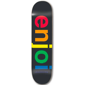 Enjoi Spectrum Black Skateboard Deck.