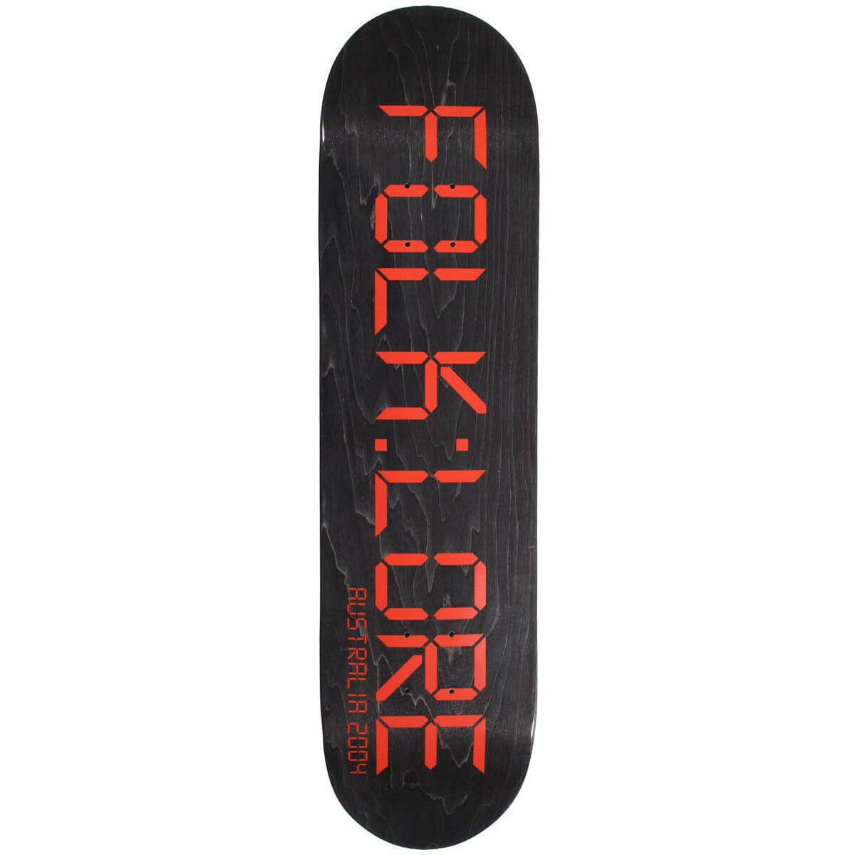Folklore - Clock Red 8.25 Skateboard Deck.
