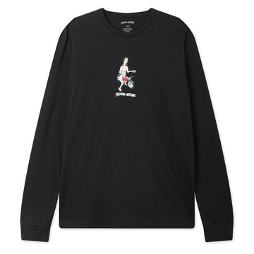 Fucking Awesome - Bike Girl L/S Tee Black.