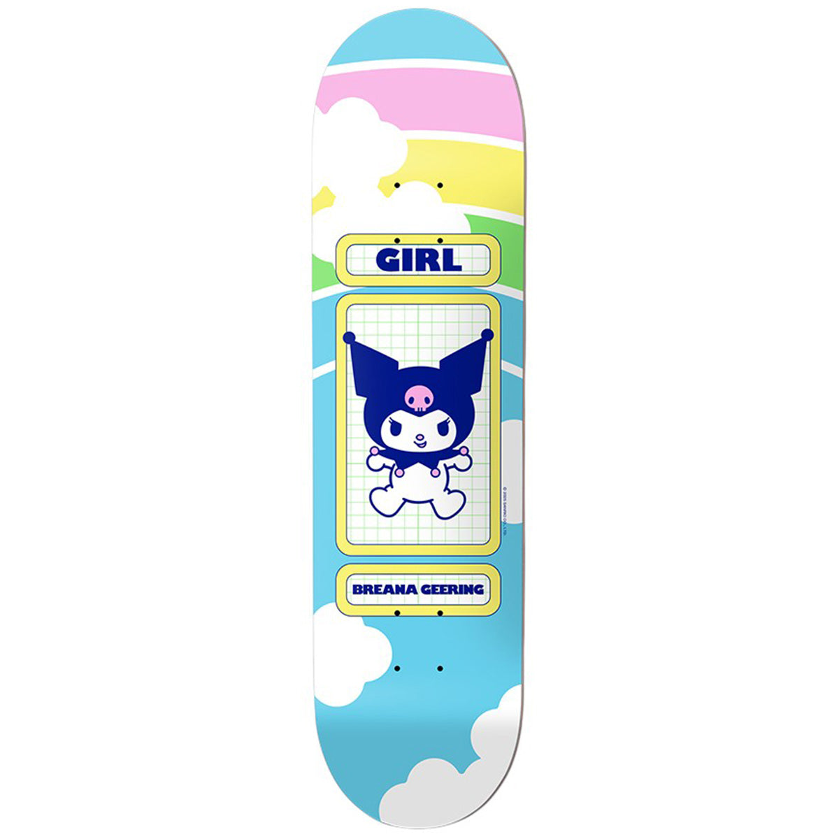 Girl Breana Geering Hello Kitty & Friends Rainbow Blind Bag 8.0 Skateboard Deck