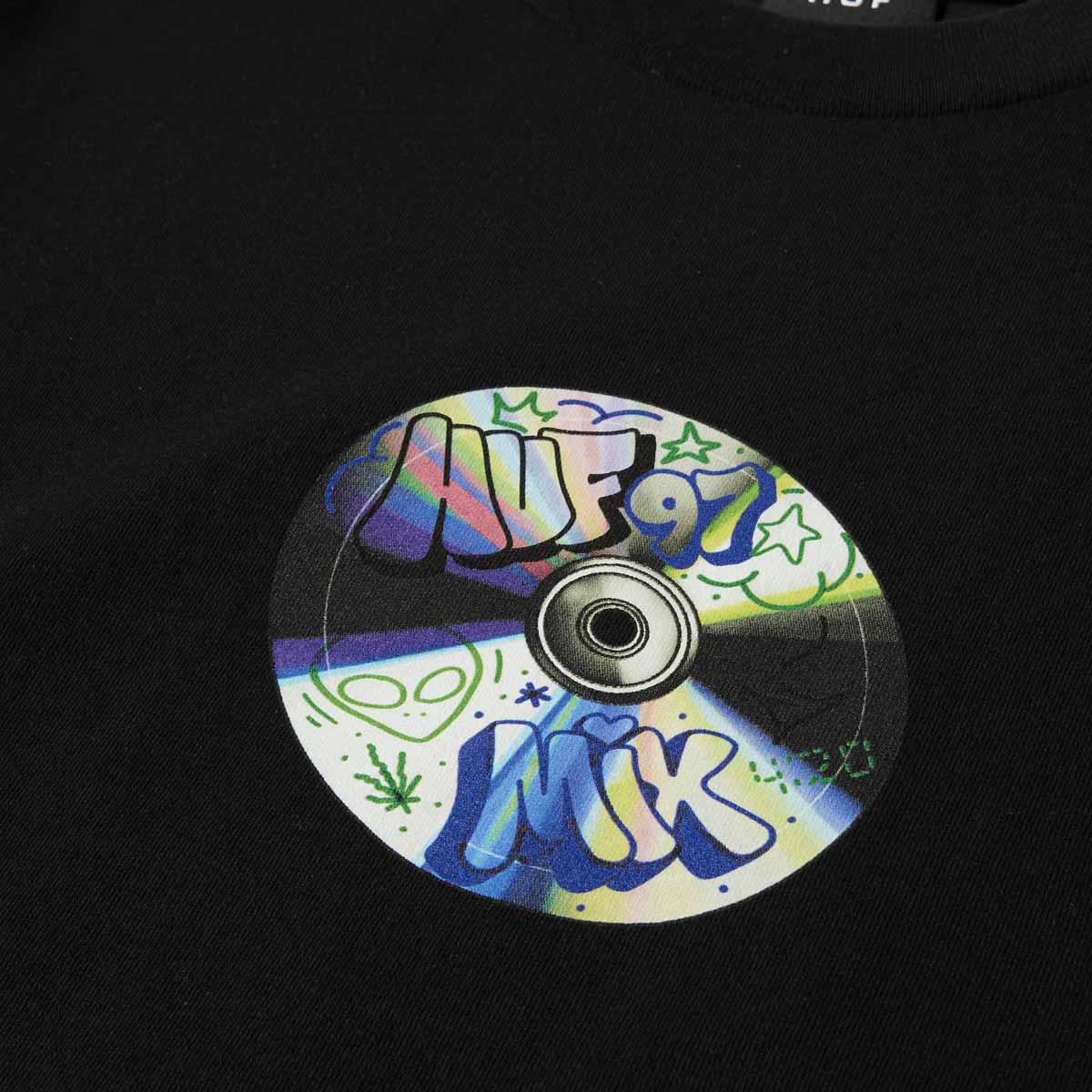 Huf - Playlist Tee Black.