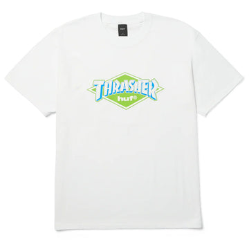 Huf Thrasher Logo Tee White