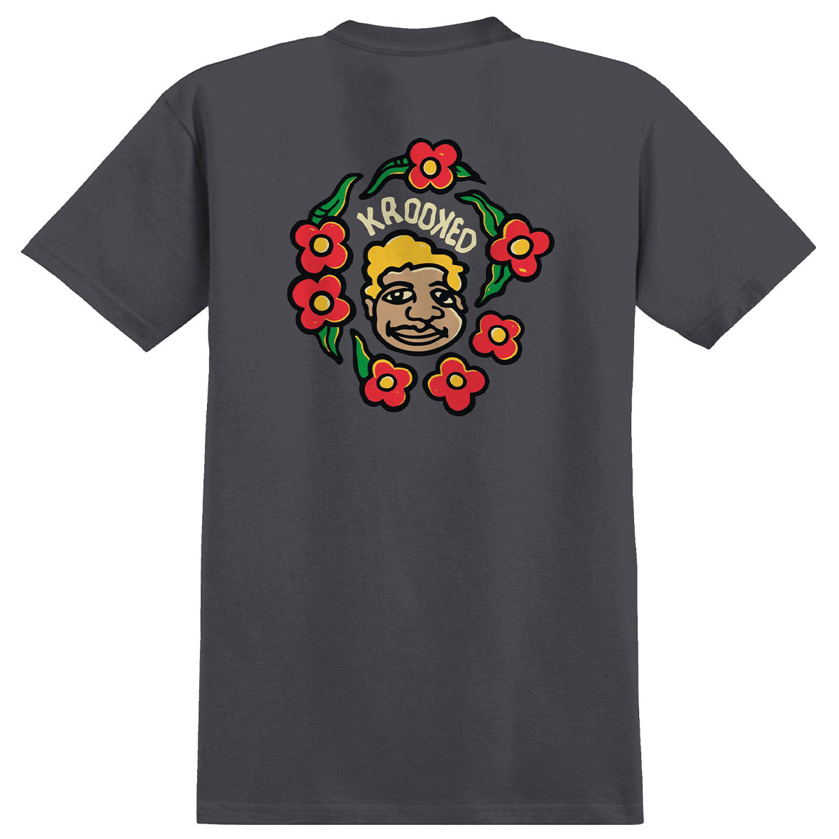 Krooked - Krooked MG Tee Charcoal.