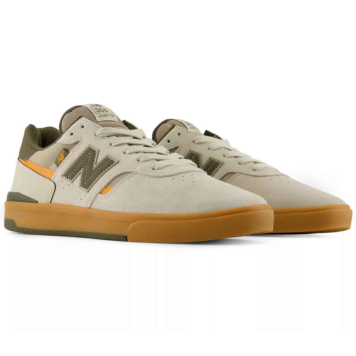 New Balance Jamie Foy 306 Cup Shoes Tan/Olive Front
