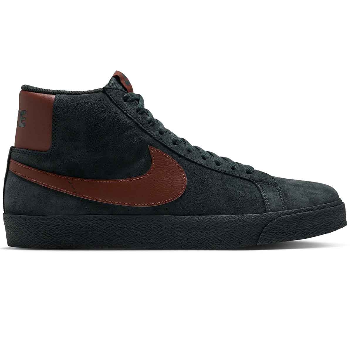 Nike SB - Blazer Mid Shoes Black Spruce/Corduroy Brown