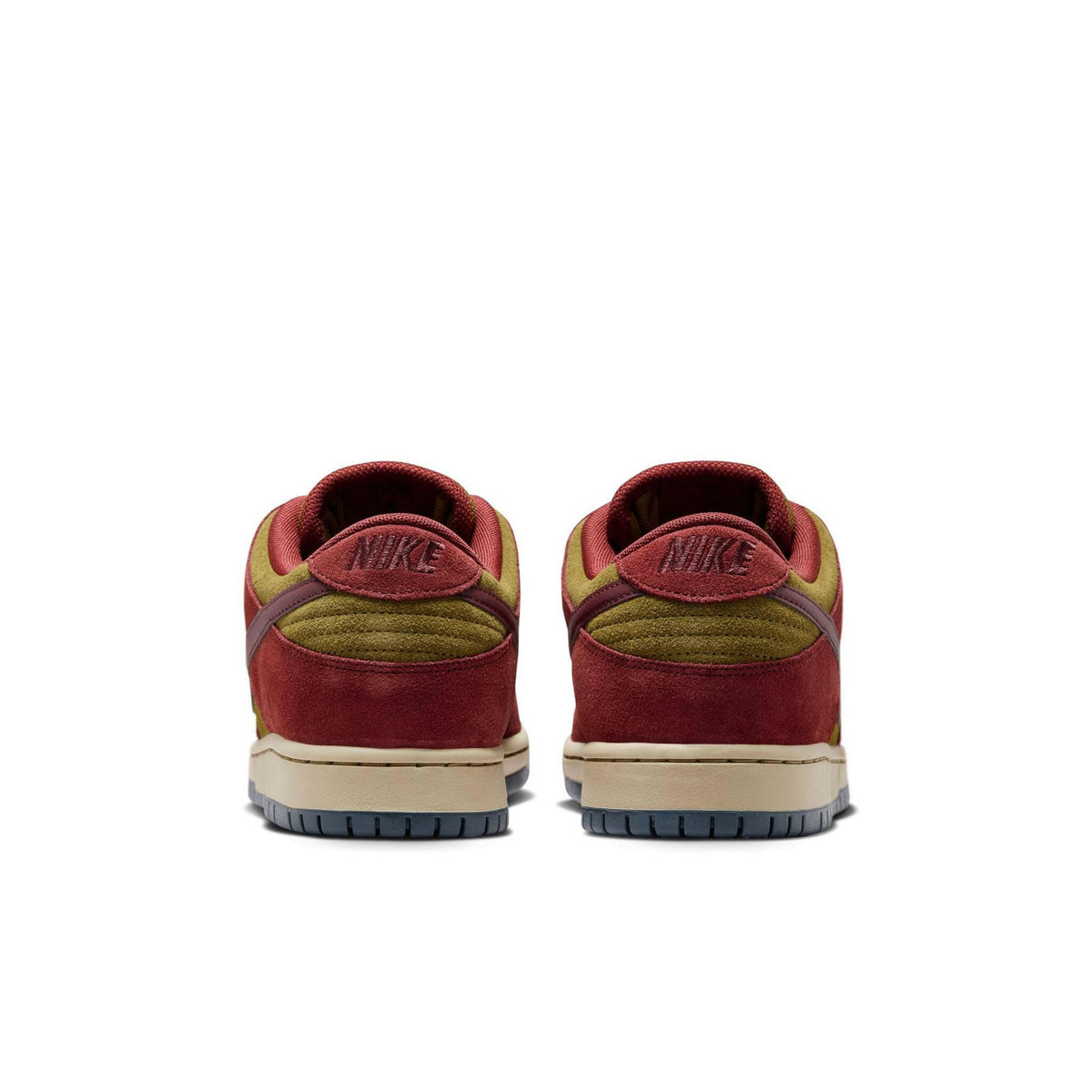 Nike SB - Dunk Low Pro Shoes Dark Team Red Olive Flak.