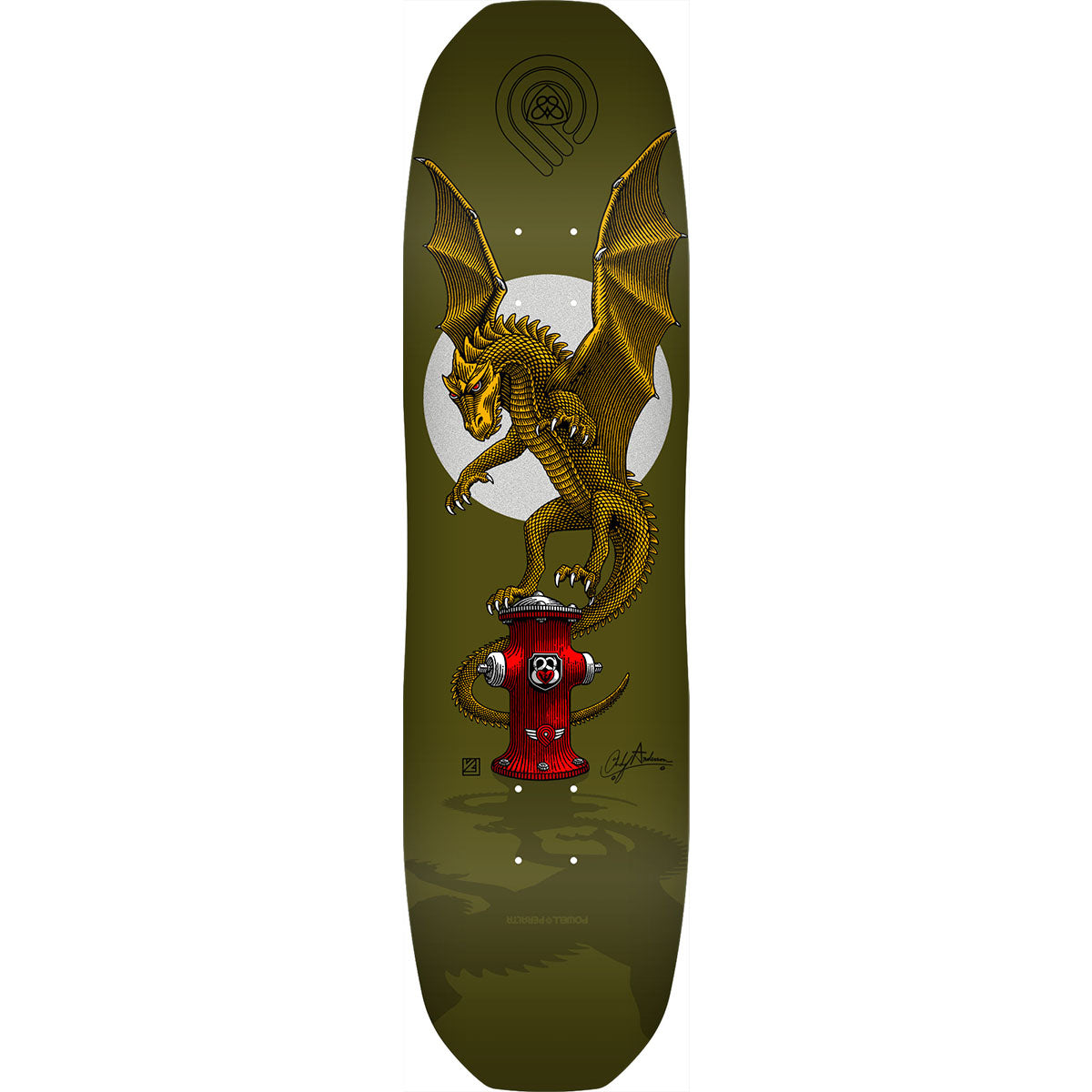 Powell Peralta Andy Anderson Hydrant Green 8.45 Skateboard Deck