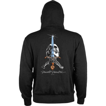 Powell Peralta Skull & Sword Hoodie Black Back