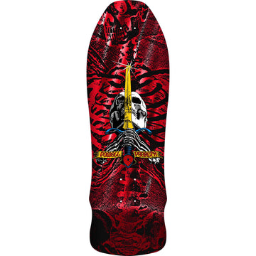 Powell Peralta Skull & Sword Geegah Red Foil 9.75 Reissue Skateboard Deck
