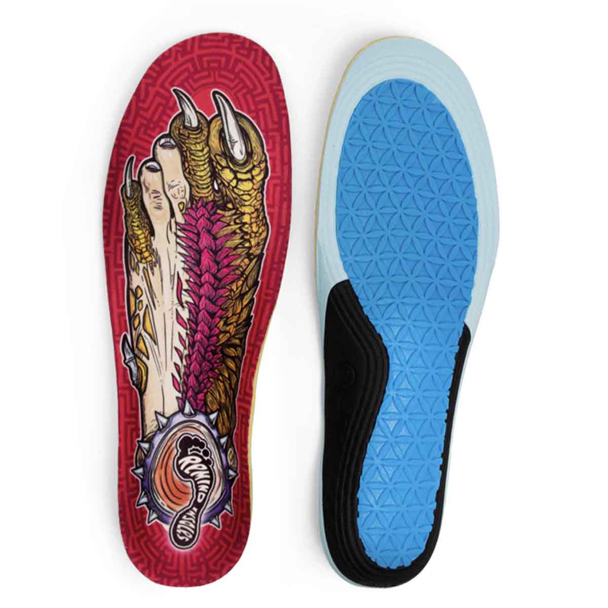 Remind Cush Impact Steve Caballero Gnar Foot 5.5mm Mid-High Arch Insoles Bottom
