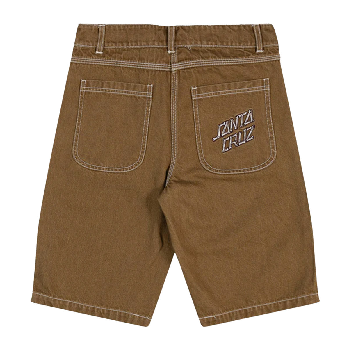 Santa Cruz - Brain Dot Bone Stack Youth Shorts Tan.