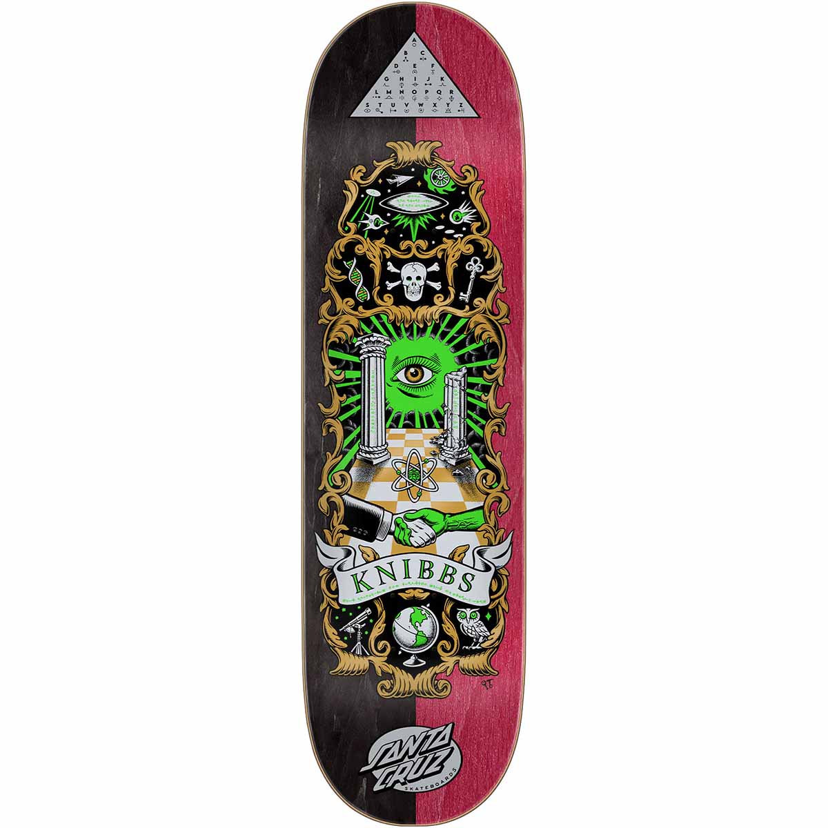 Santa Cruz Jereme Knibbs Cryptic 8.5 Skateboard Deck