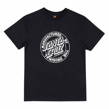 Santa Cruz MFG Dot Front Youth Tee Black
