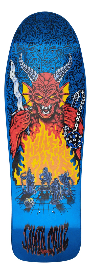 Santa Cruz X Stranger Things Knox Hellfire Pit 10.07 Skateboard Deck