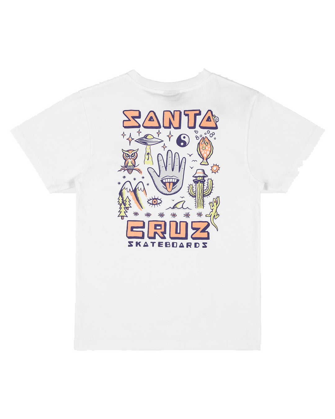 Santa Cruz Tripper Youth Tee White - back