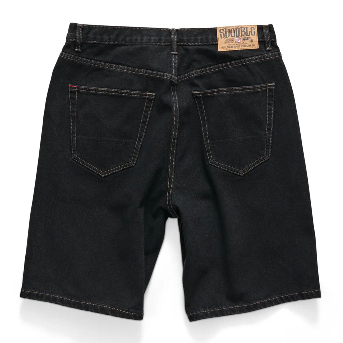 S/Double - Denim Standard Shorts Black Rinse.