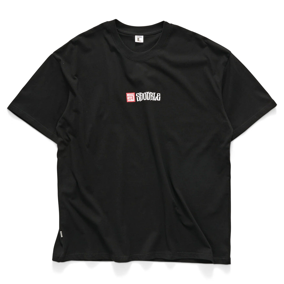 S/Double - S Cube Mid Block Tee Black.