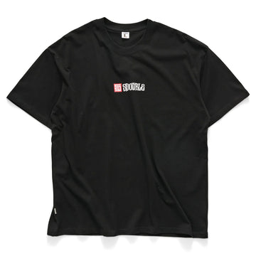 S/Double - S Cube Mid Block Tee Black.