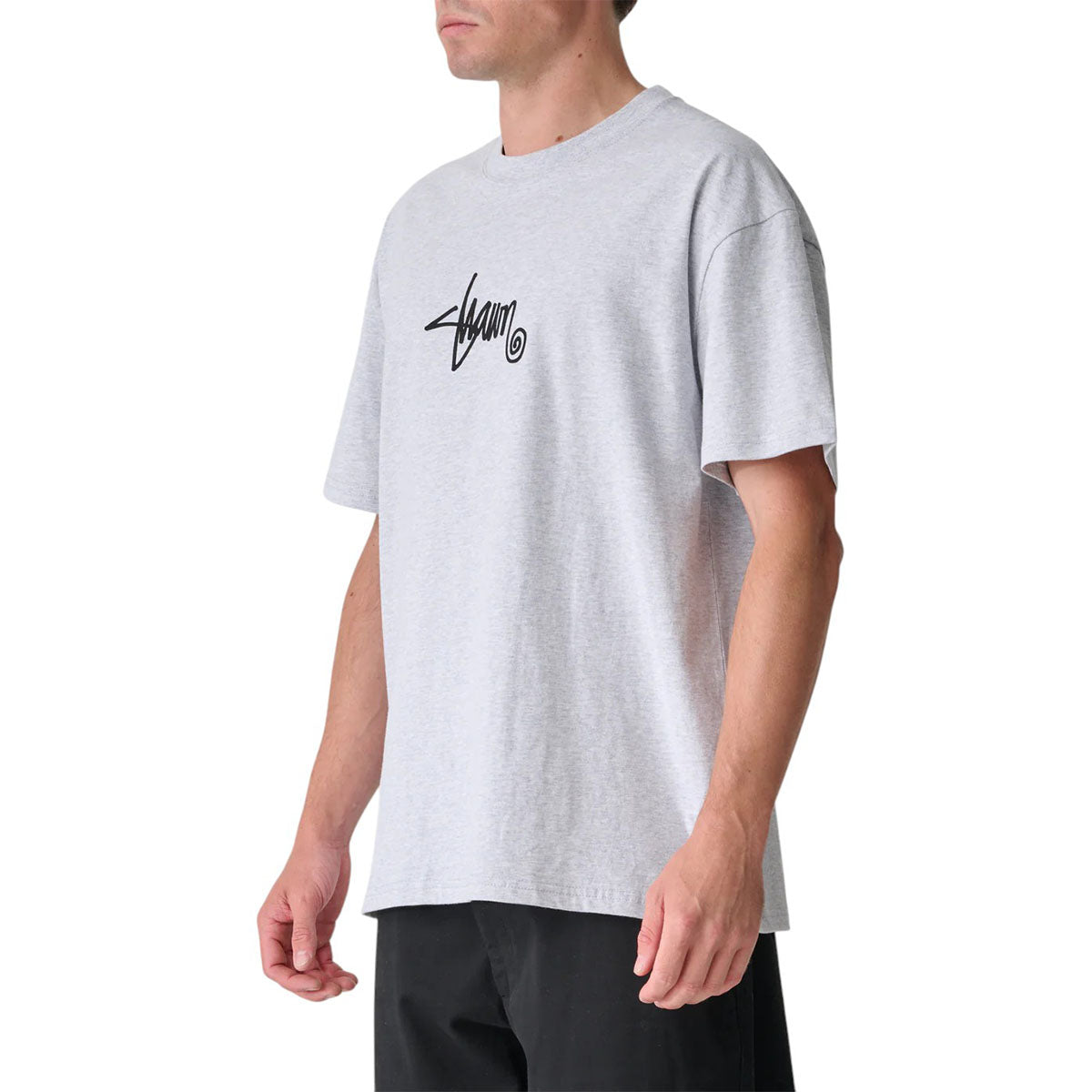 S/Double - Small Stock Tee Ash Heather.