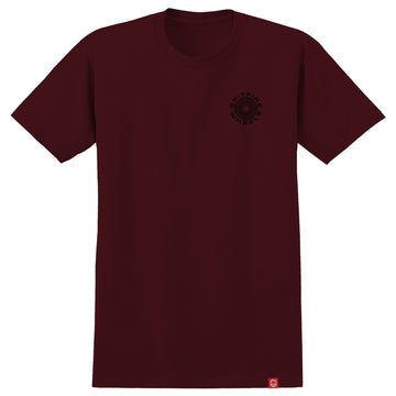 Spitfire Classic 87 Swirl Fill Tee Burgundy Front