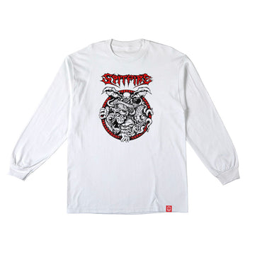 Spitfire - Demon Gate L/S Tee White.