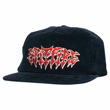 Spitfire Demon Script Snapback Navy Front