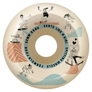 Spitfire - F4 Sessions Skate Like A Girl Conical Full 52MM 99A Skateboard Wheels.