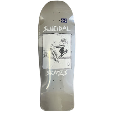 Suicidal Skates Pool Skater 80s Grey Dip/Blue Pearl 10.125 Reissue Skateboard Deck