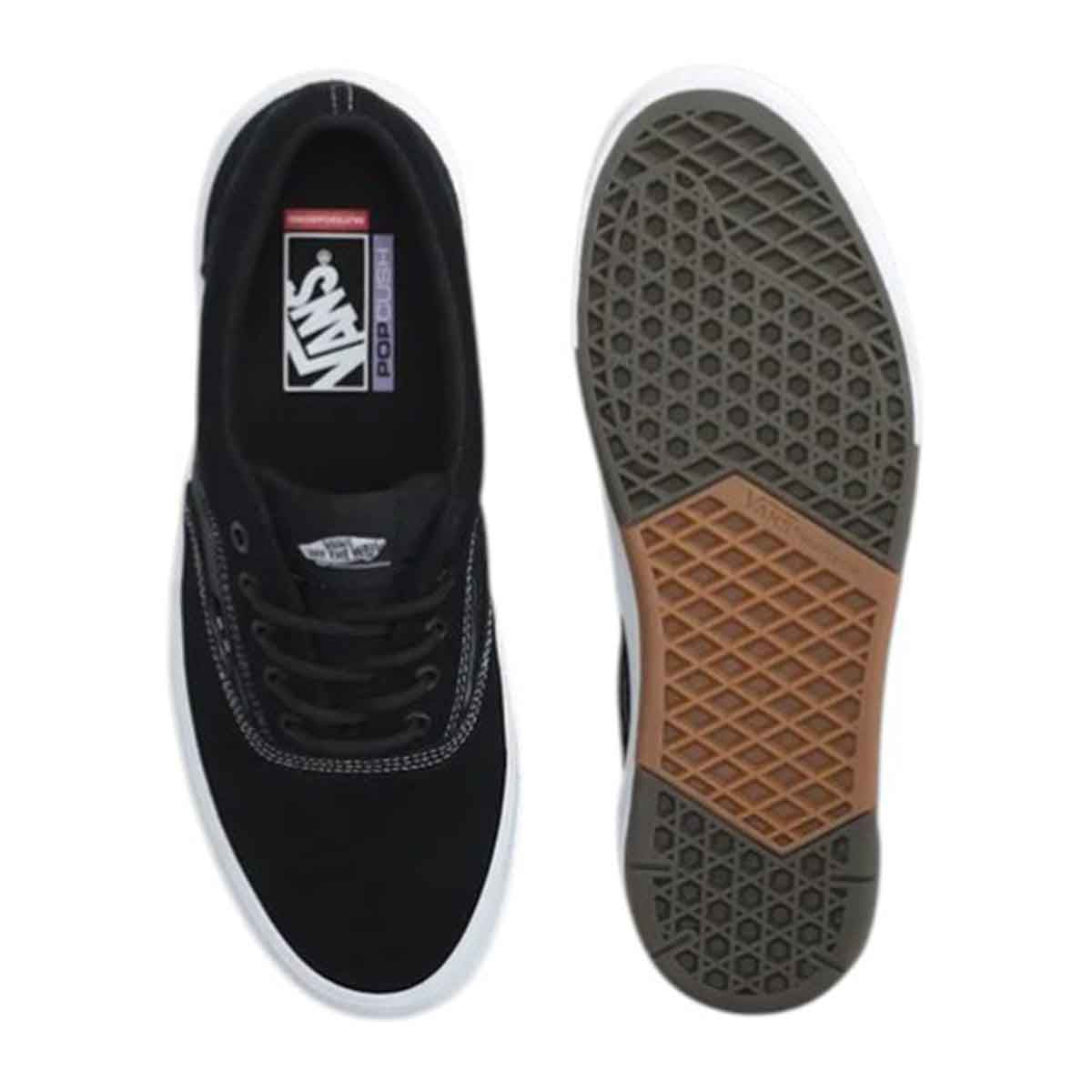 Vans Skate Era Wafflecup Shoes Black/White Sole