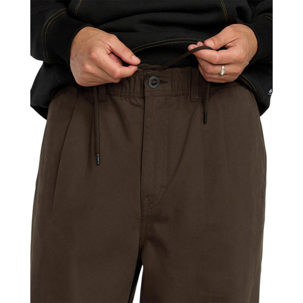 Volcom - Chillow Pleat Elastic Waist Pant Cacao.