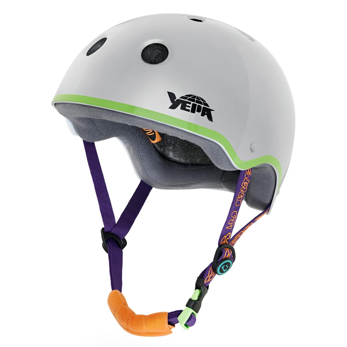 Yepa - T-Shell Plus Helmet Static Grey/Glitch Front Angle