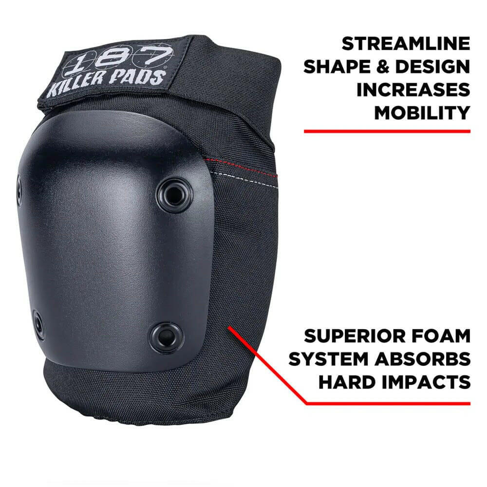 187 Killer Pads Fly Knee Pads Black Details