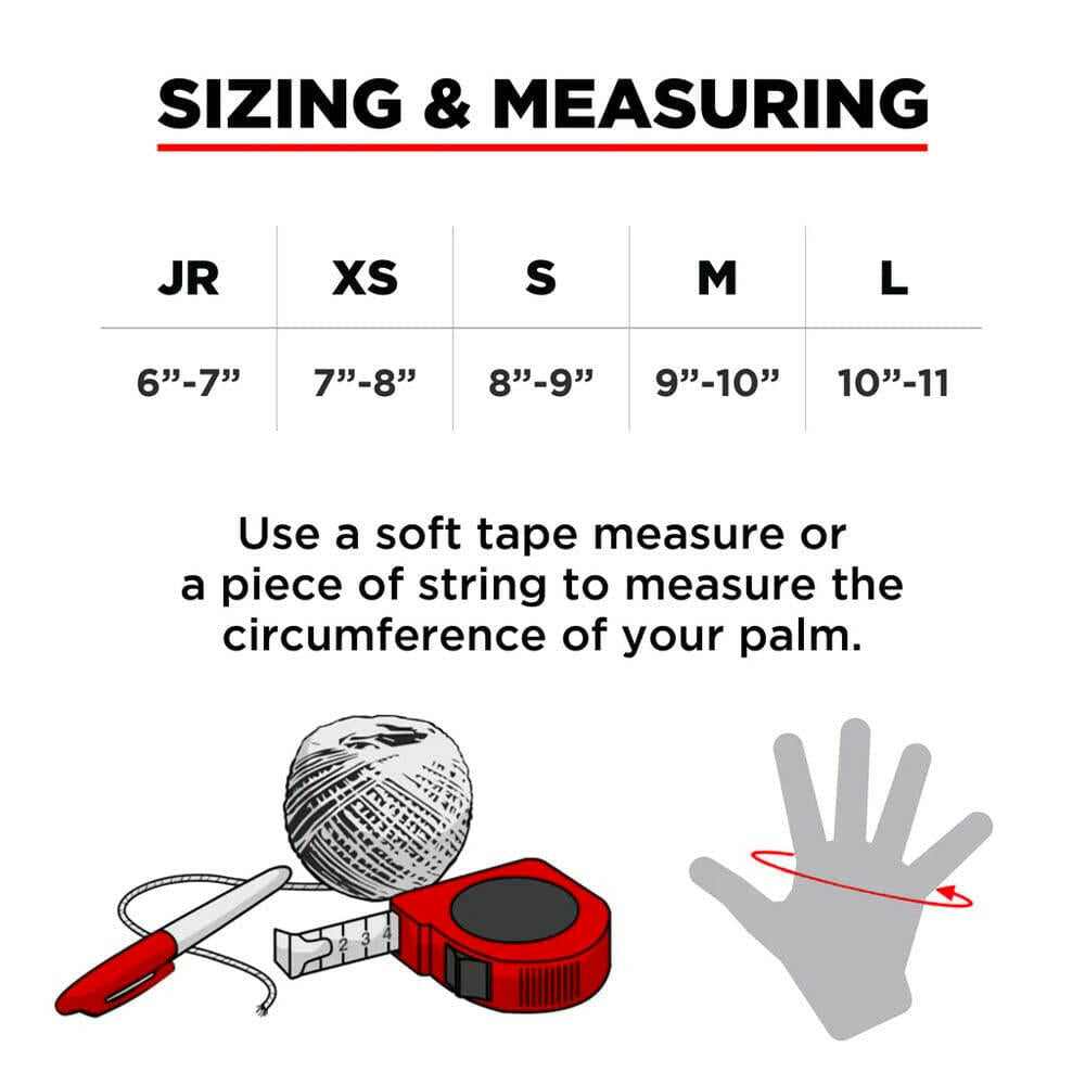 187 Killer Pads Wrist Guards Black Sizing.