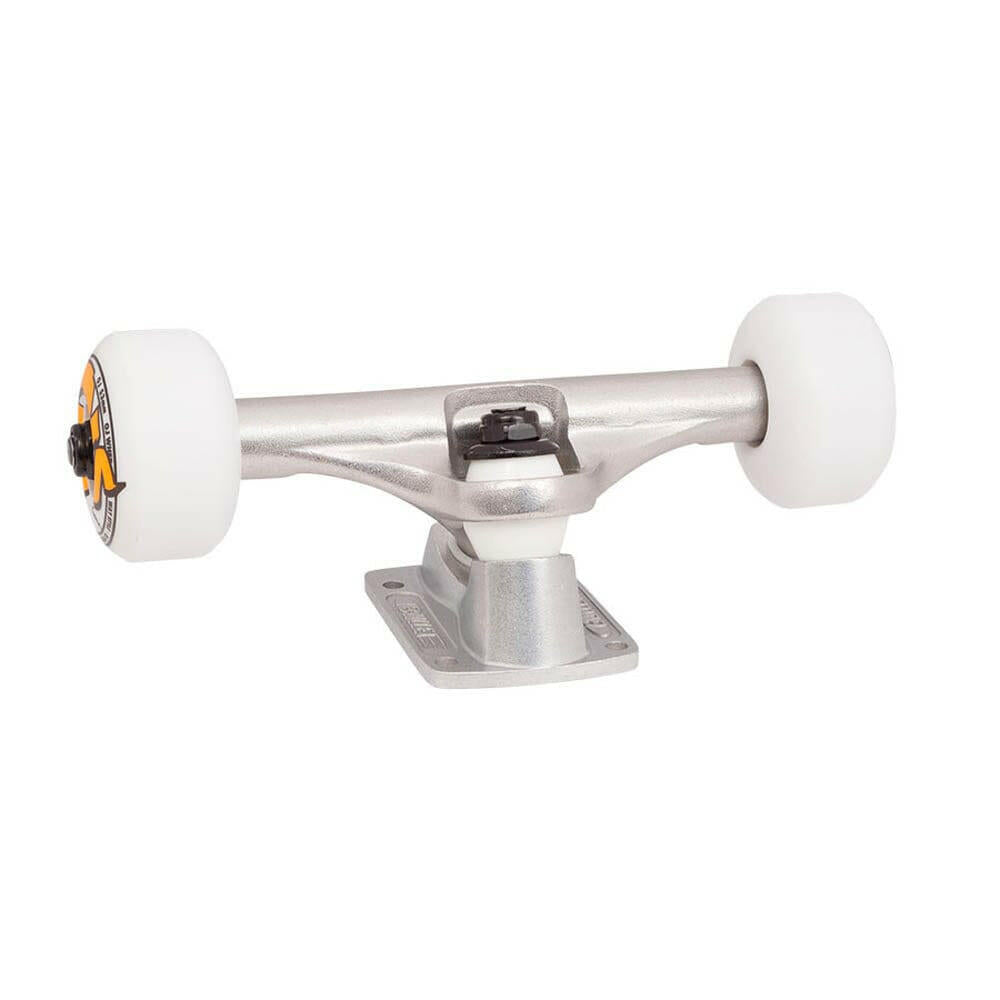 Bullet 120MM Trucks & OJ 53MM 83A Wheels Package Silver/White.