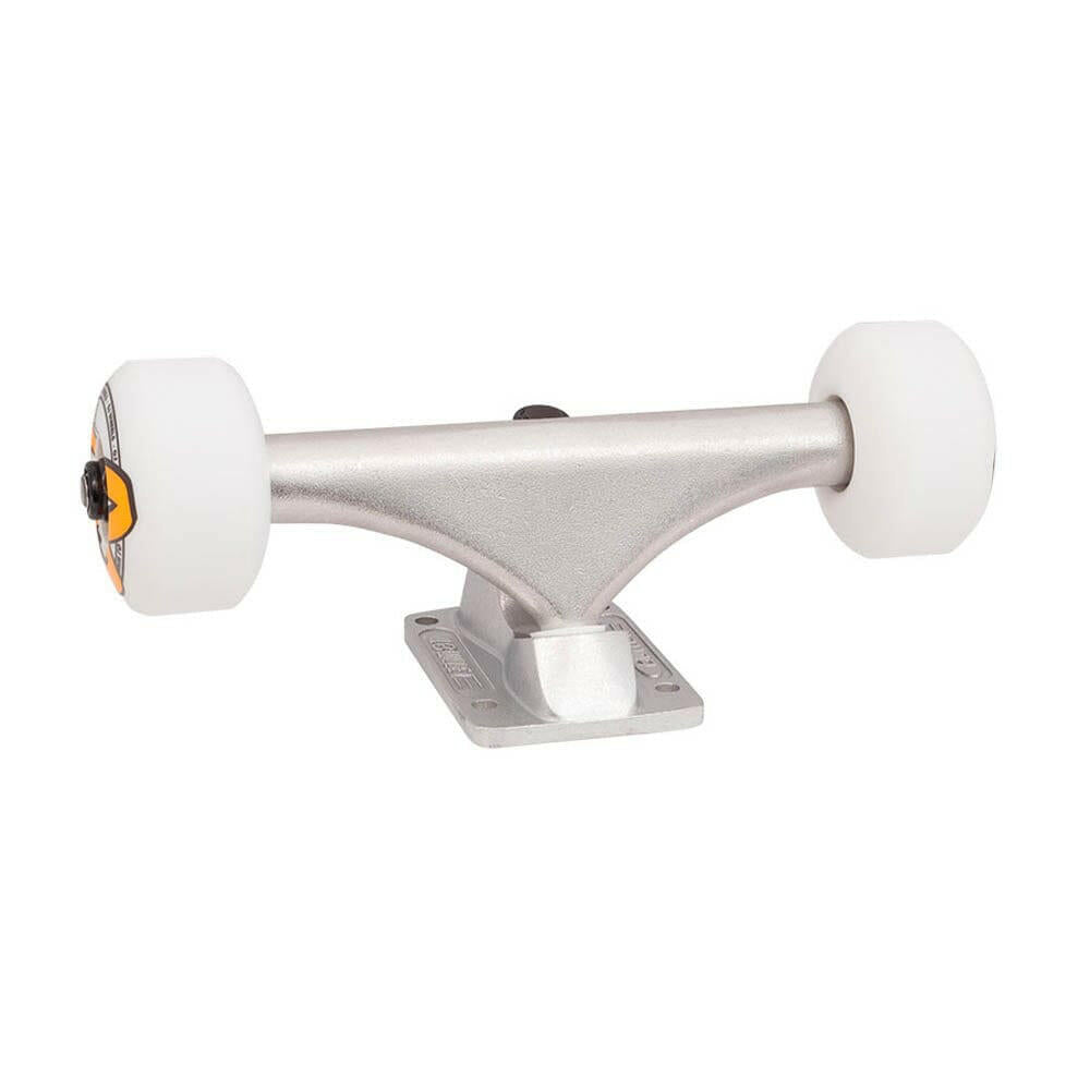 Bullet 120MM Trucks & OJ 53MM 83A Wheels Package Silver/White.