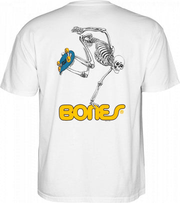 Powell Peralta - Skateboarding Skeleton Tee White.