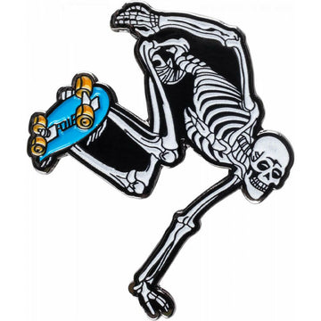 Powell Peralta - Skateboard Skeleton Glow Lapel Pin.