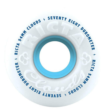 Ricta - Clouds White 54MM 78A Skateboard Wheels.