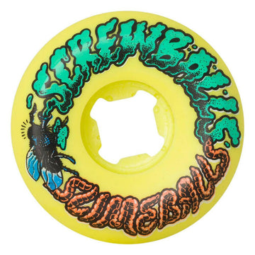 Slime Balls - Screw Balls Speed Balls Yellow 54MM 99A Skateboard Wheels.