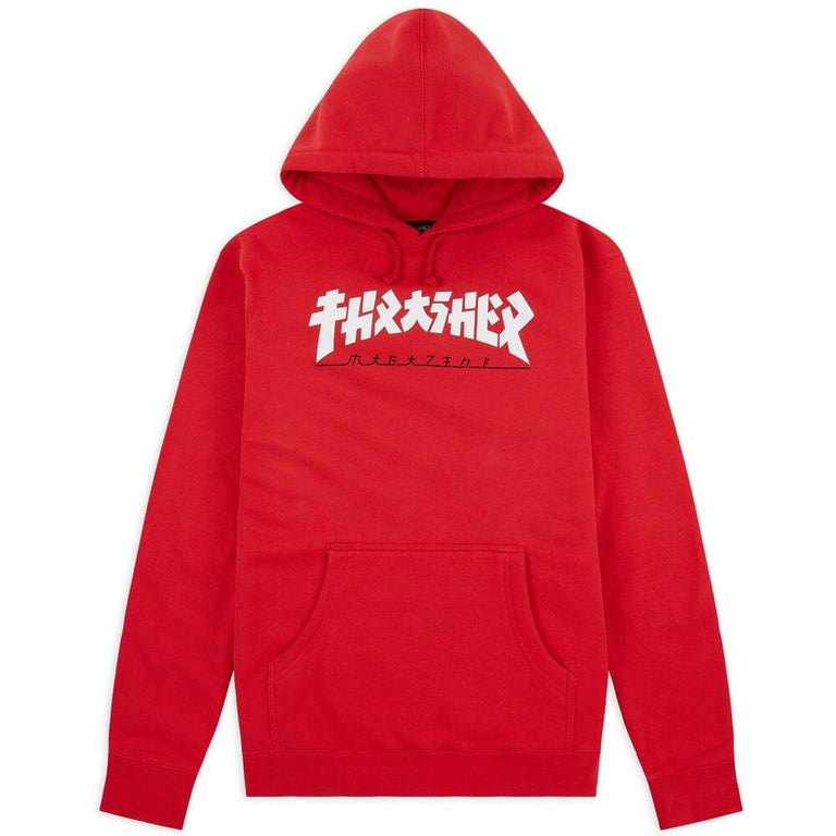 Thrasher - Godzilla Hoodie Red.