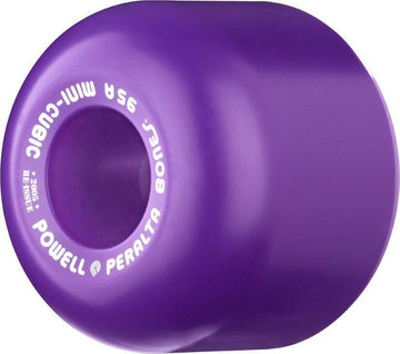 Powell Peralta - Mini Cubic Purple 64MM 95A Skateboard Wheels.